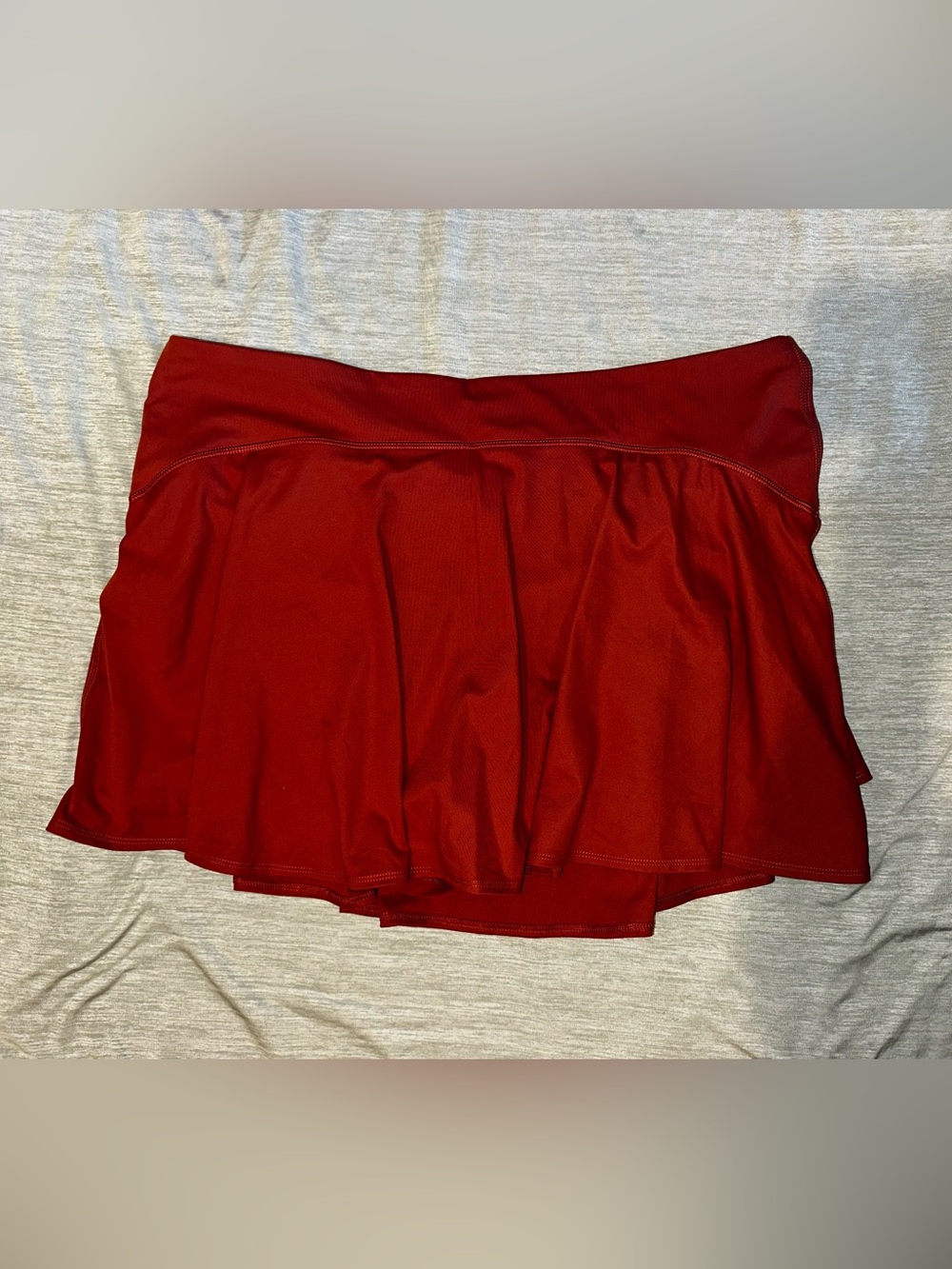 Old Navy Rusty Red Athletic Skort with Flared Skirt